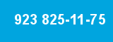 923 825-11-75 923 825-11-75